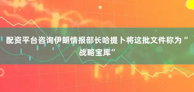 配资平台咨询伊朗情报部长哈提卜将这批文件称为“战略宝库”